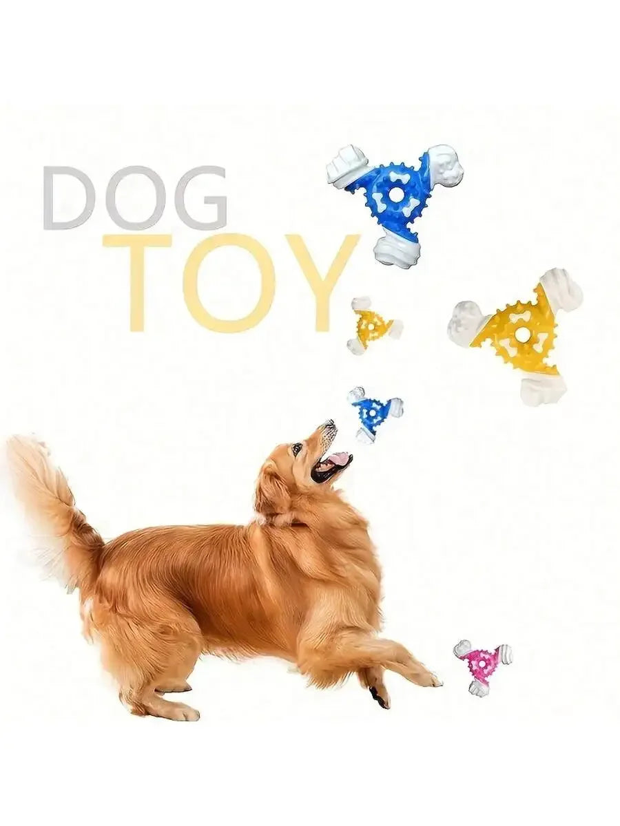 Durable Dog Chew Toy For Teeth Cleaning - Nylon Interactive Puzzle Design, Suitable For Aggressive Chewers