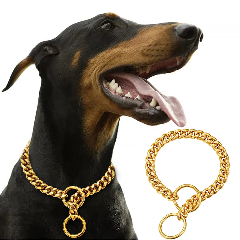 Stainless Steel Chain Collar For Dogs