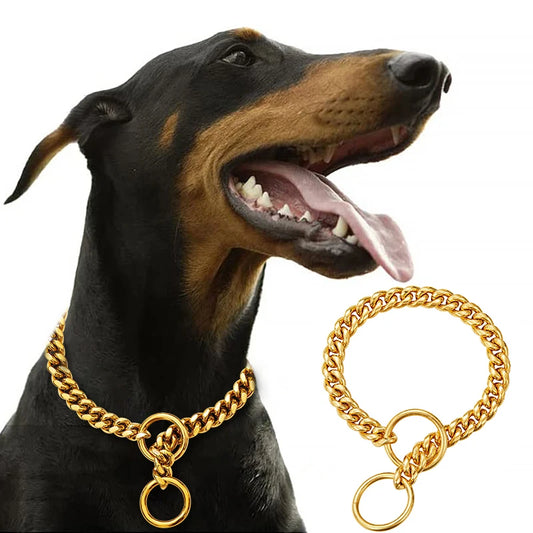 Stainless Steel Chain Collar For Dogs