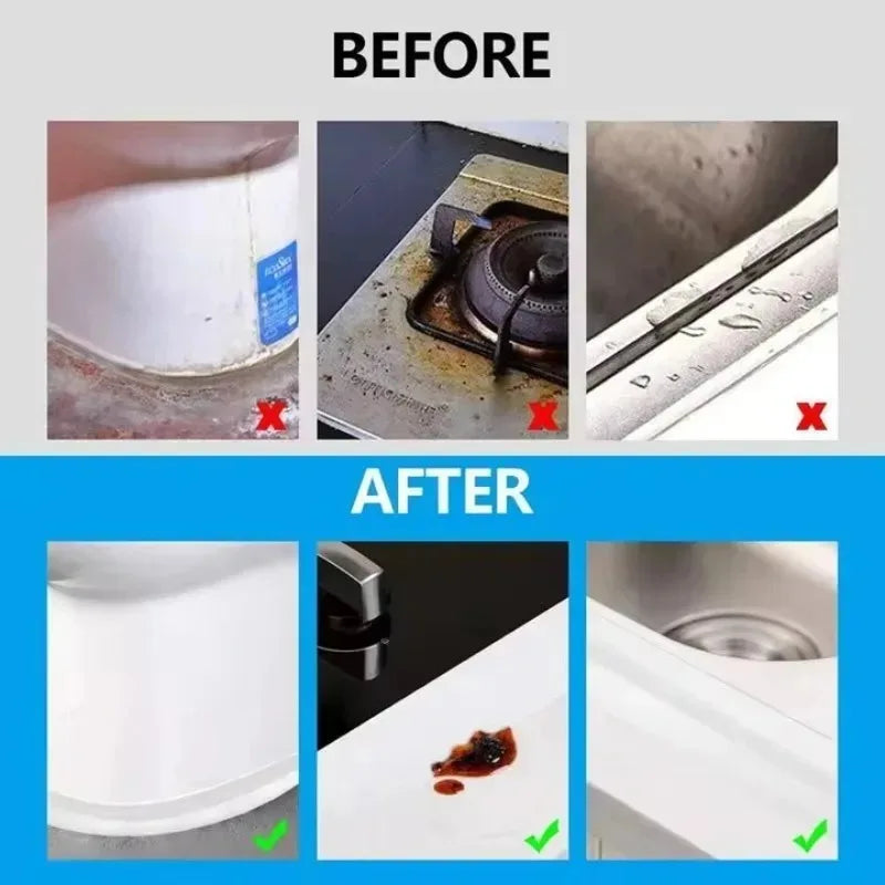 Bathroom Shower Sink Bath Sealing Tapes PVC Adhesive Sealing Strips Waterproof Wall Stickers for Bathroom Kitchen Sealant Tape