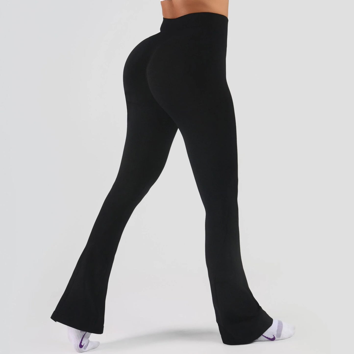 Womens Flared Yoga Pants, High Waisted Flare Leggings Bottom Bootcut Yoga Pants