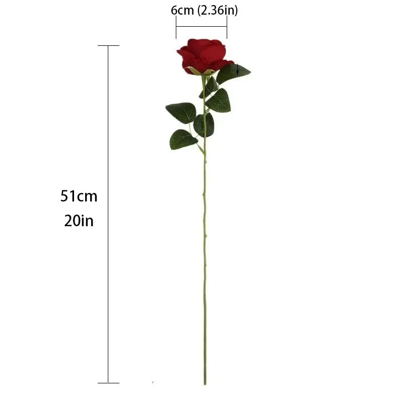 NONECN Artificial Roses Flower Branches For Wedding And Home Decor