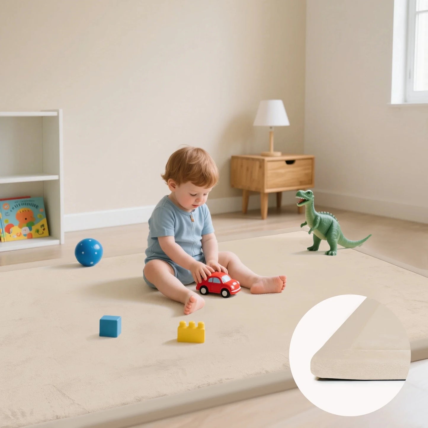 PaPaMat Baby Play Mat Tatami Style Non Slip Rug For Living Room