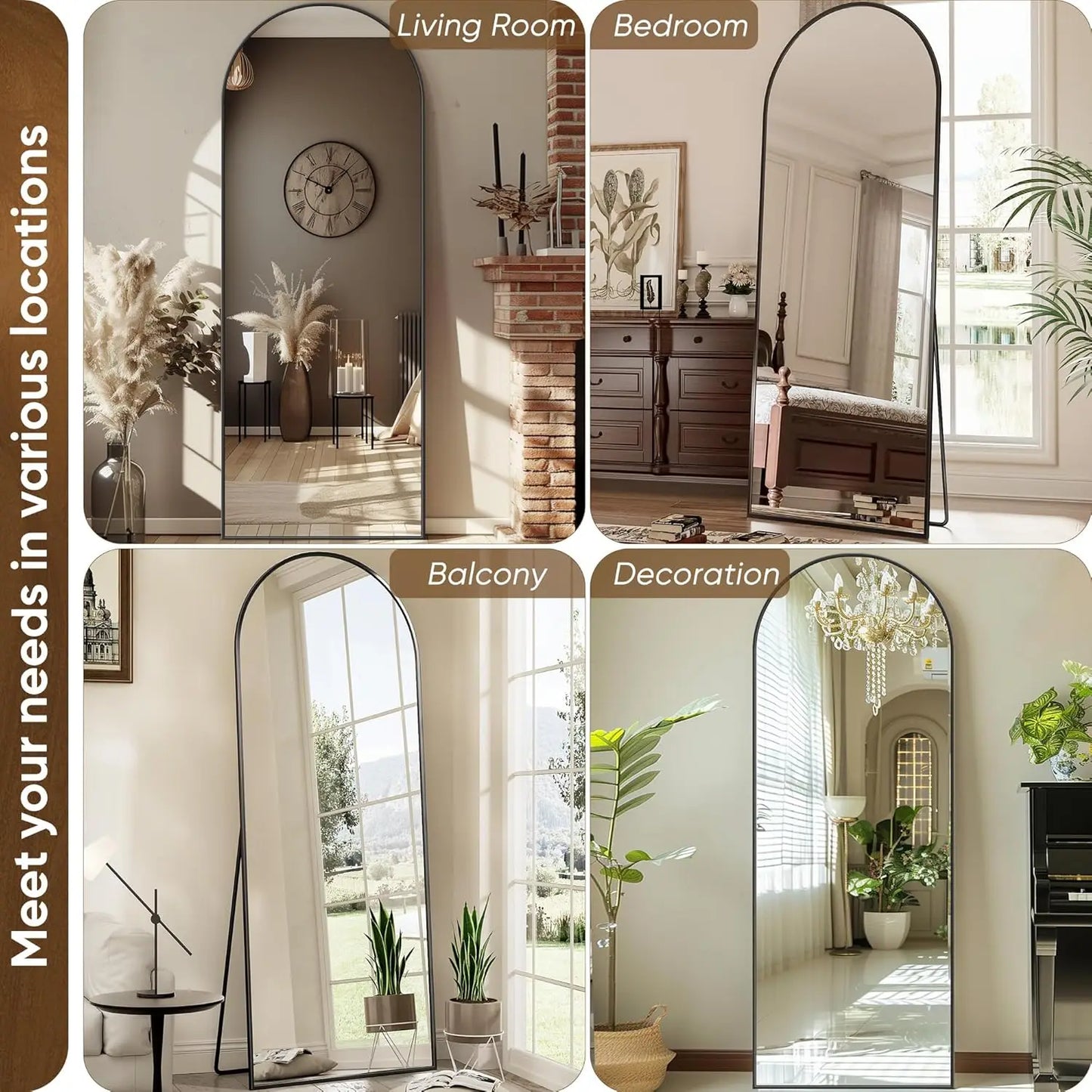 Antok Full Length Mirror With Stand For Bedroom