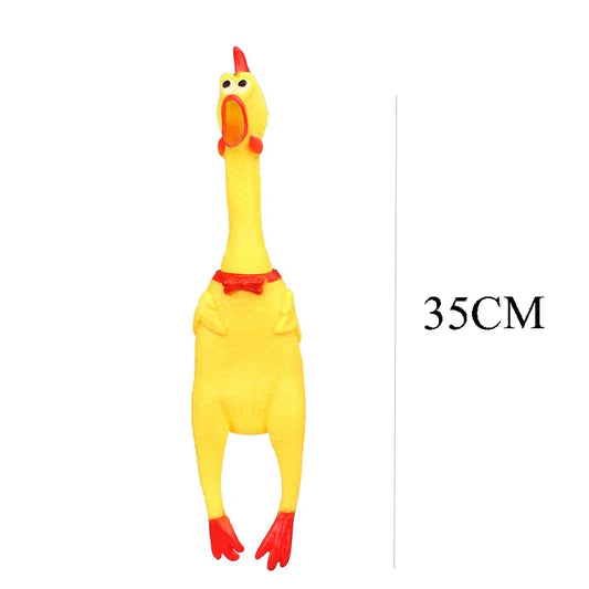 DKSTINYE Squeaky Chicken Dog Toy With Chew Squeaker