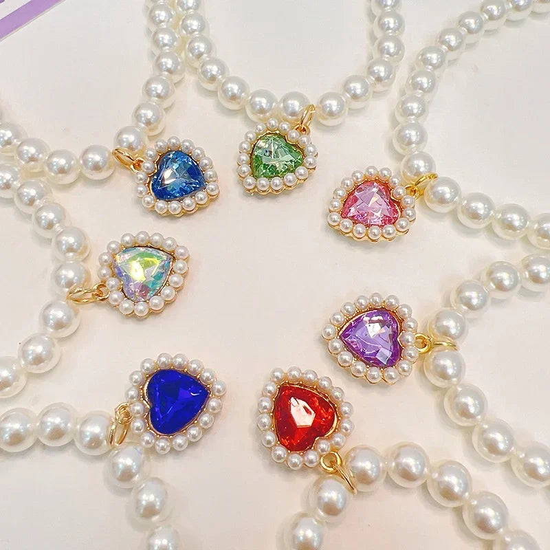 Hot Sale Princess Pearl Pet Collar for Small Dogs Cats Chihuahua Kitten Cute Wedding Gift Jewelry Accessory