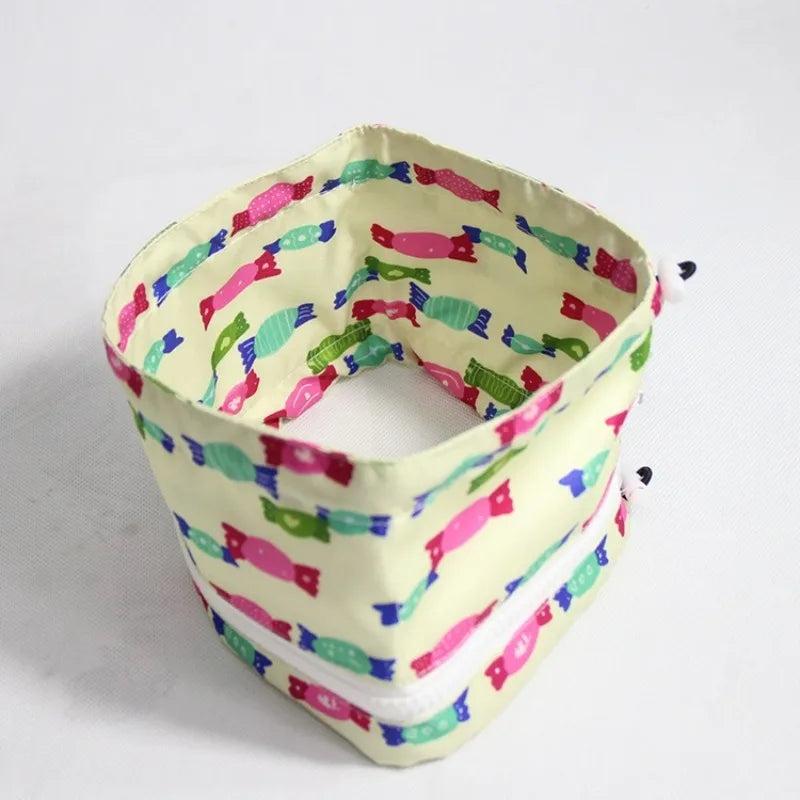Cartoon Print Pet Cooling Neck Wrap Reusable Gel Core Breathable Cotton Zippered Detachable Summer Outdoor Heatstroke Prevention Small Dog Owners pet collars