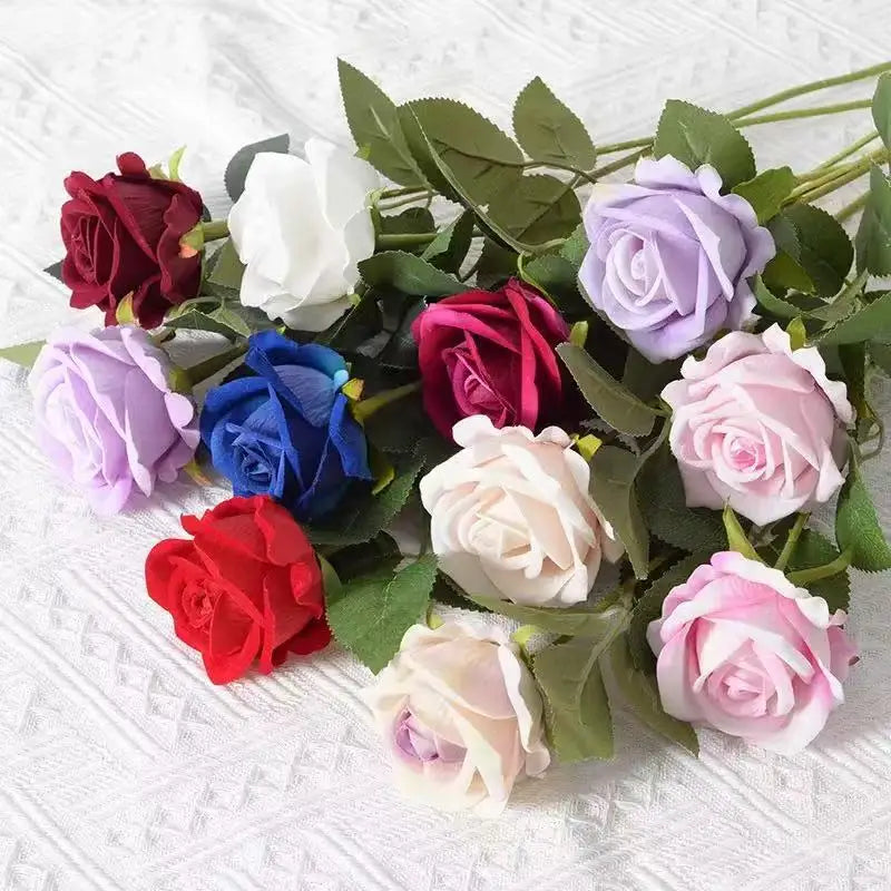 NONECN Artificial Roses Flower Branches For Wedding And Home Decor