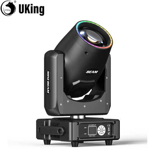 U`King 230W Mini Moving Head Lights RGBW DMX512 Stage Lights With 14 Gobos 13 Colors 18 Channels For DJ Disco Wedding Party