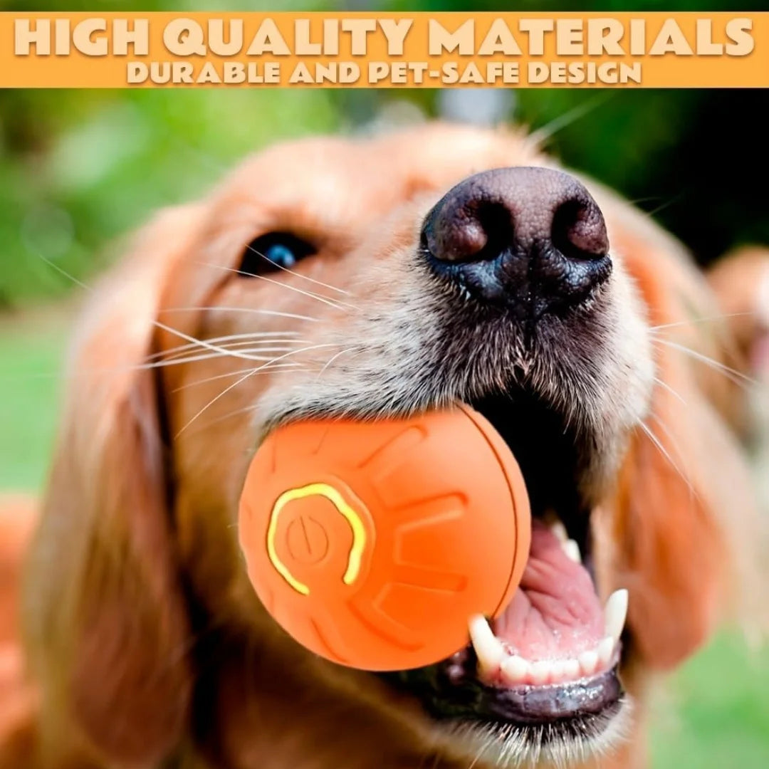 Smart Bouncing Electric Pet Ball, Automatic Random Motion Toy, Durable Chew-Resistant for Cats and Dogs