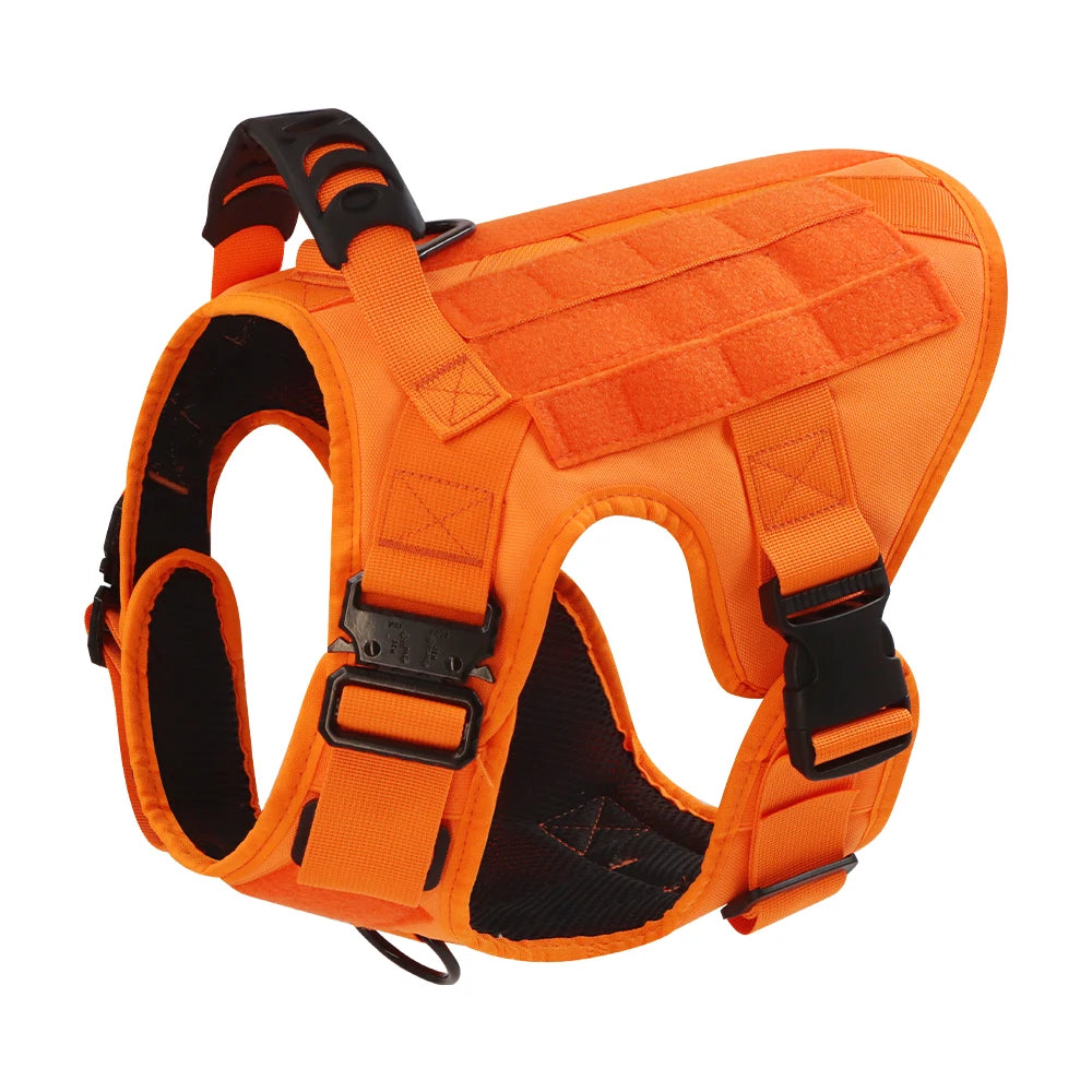 PETRAVELCN Military Camouflage Dog Harness For Large And Medium Dogs