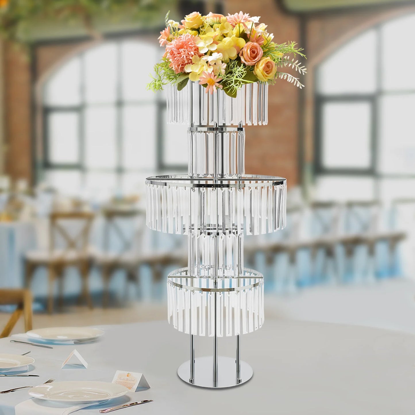 5-Tier Wedding Centerpiece Stand Acrylic Flower Display