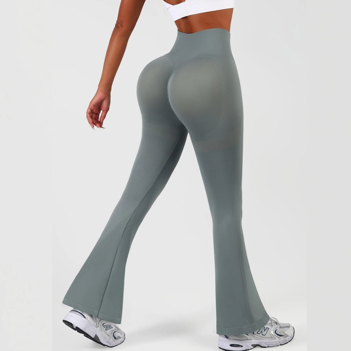 Womens Flared Yoga Pants, High Waisted Flare Leggings Bottom Bootcut Yoga Pants