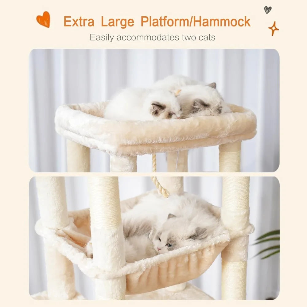 NONECN Cat Tree Heavy Duty Indoor Tower