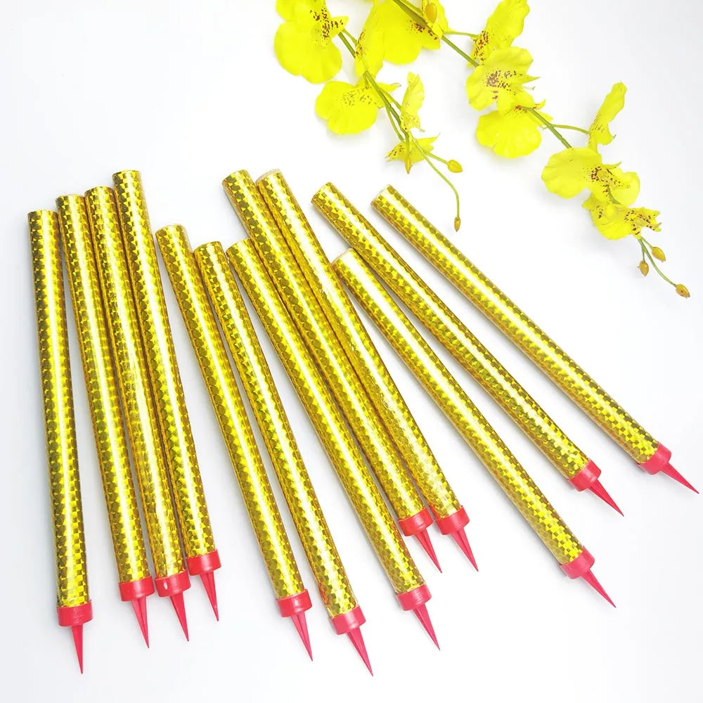 6pcs gold birthday candles, cake candles, suitable for birthday party, decorations, wedding, anniversary, party, celebration