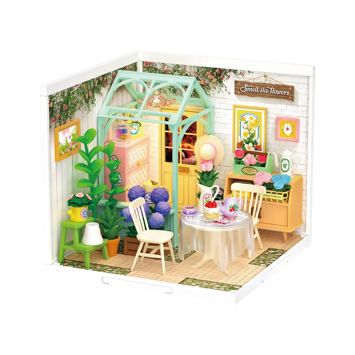ROBOTIME Rolife Super Creator Model Pop Bubble Bathroom Dollhouse Building Kit Birthday Creative Home Decor Gift for Girls Women