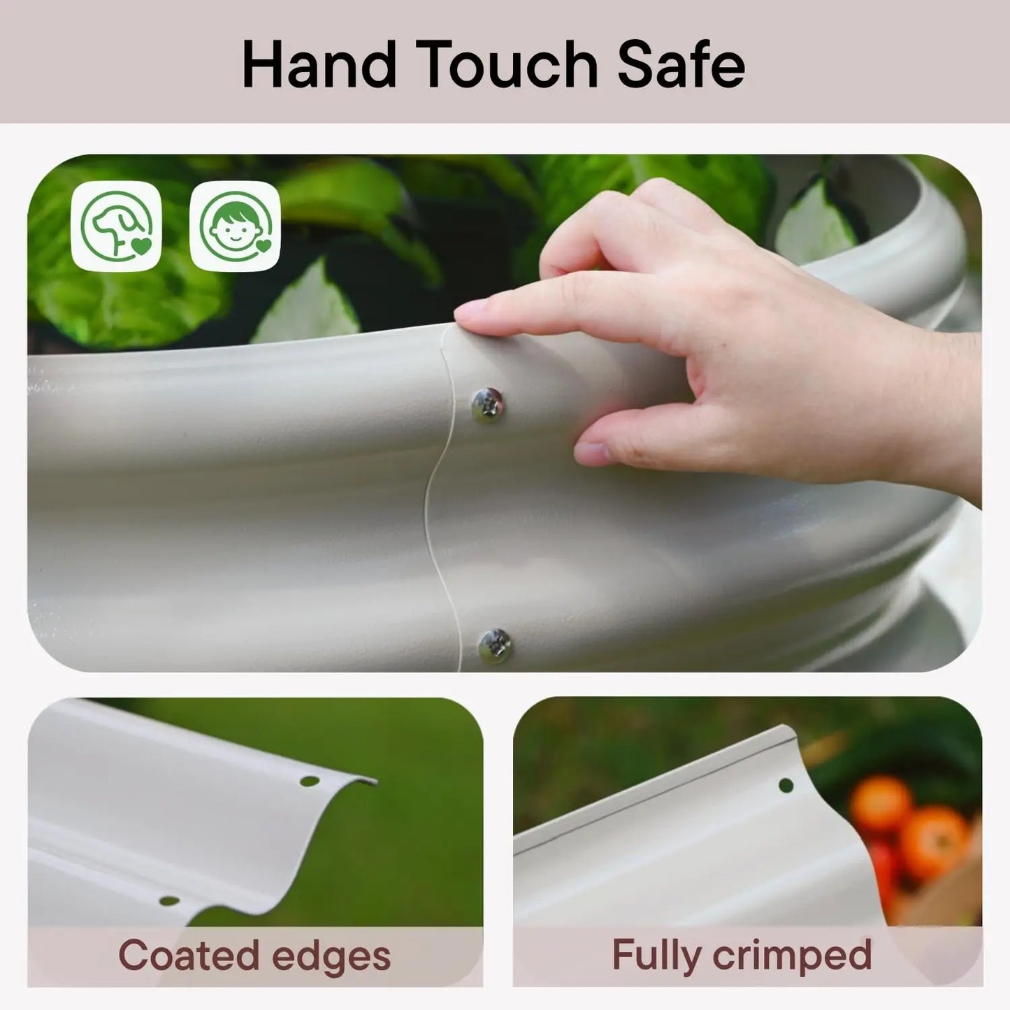 6x2x1.5ft 17in Tall Raised Garden Bed Galvanized Steel Planter Box Outdoor Herb Strawberry Small Space Custom