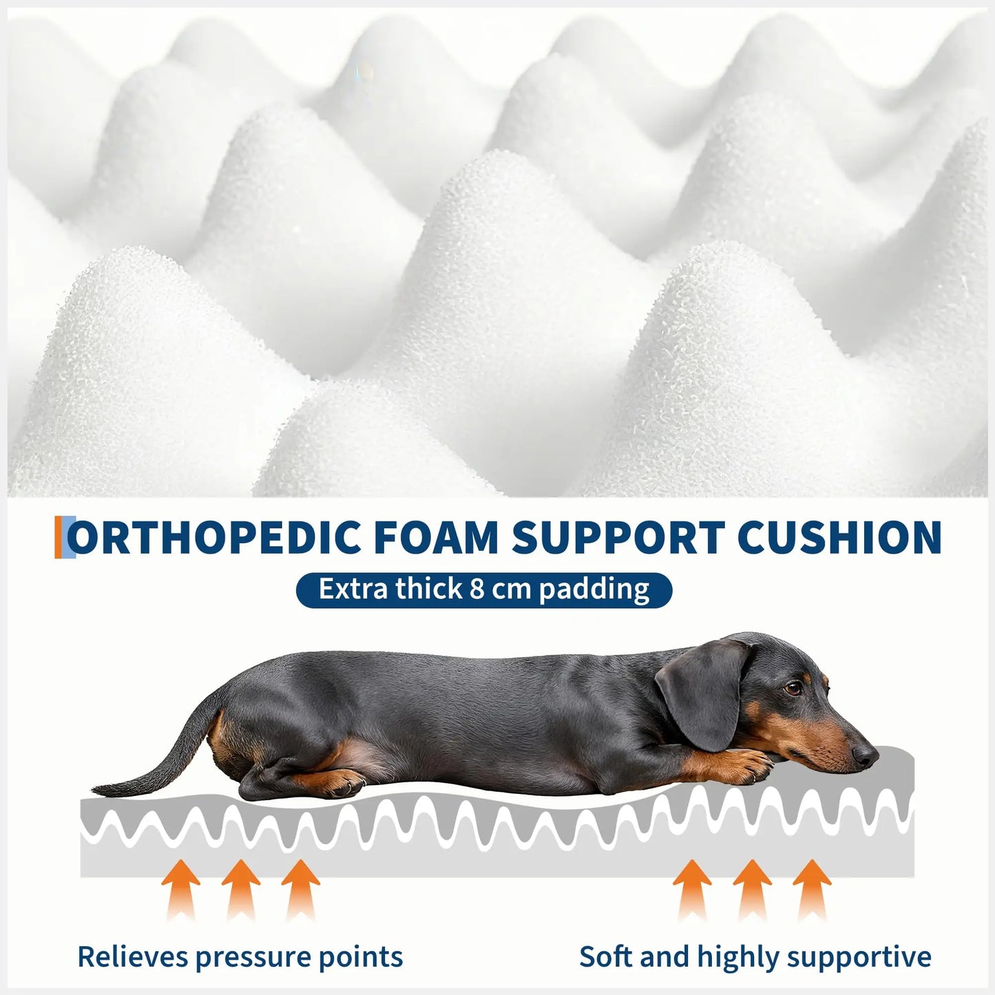 HiMISSCN Giant Orthopedic Faux Fur Human And Pet Dog Bed With Side Pocket
