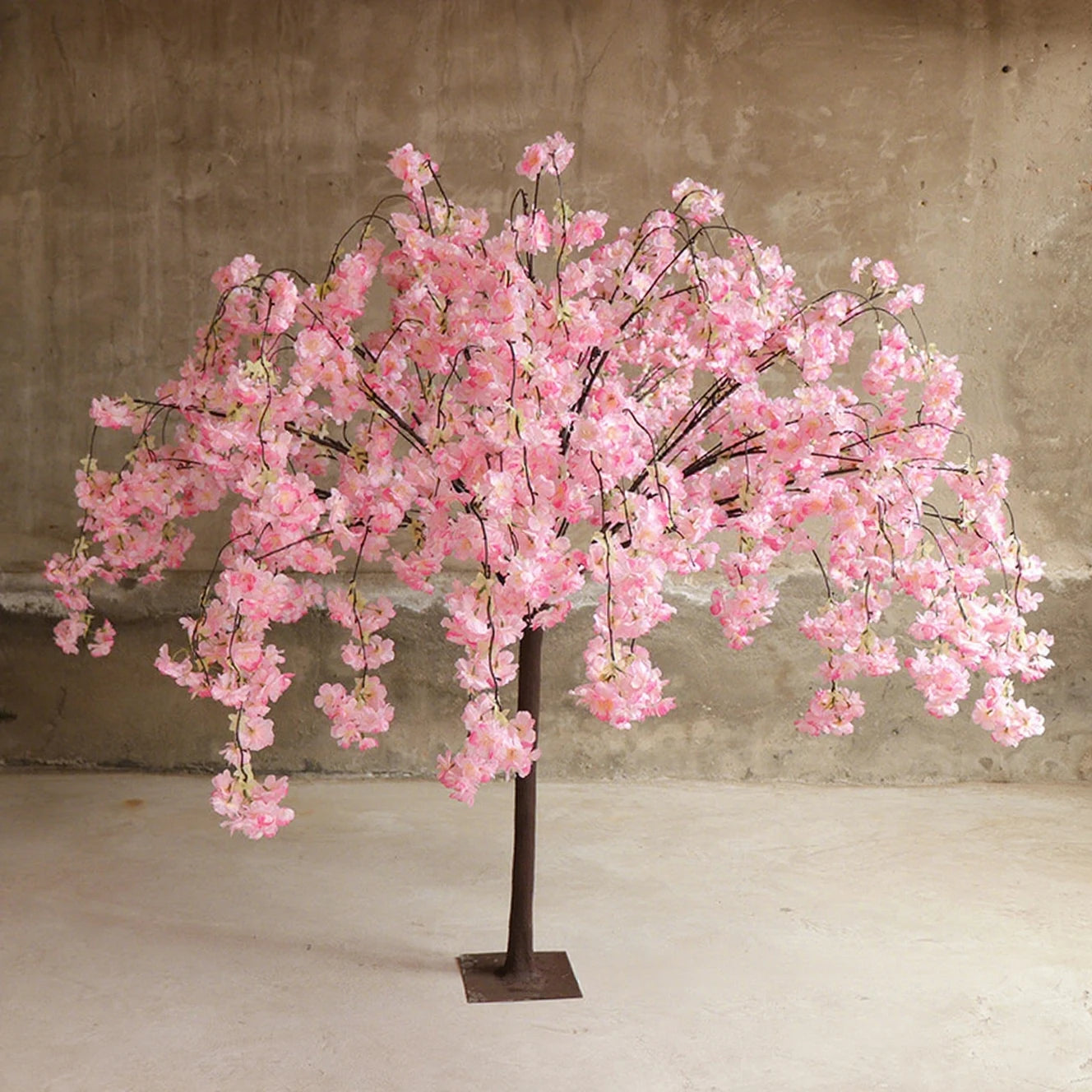 Simulation cherry blossom tree floor cherry blossom tree hotel wedding home outdoor garden decoration art ornaments