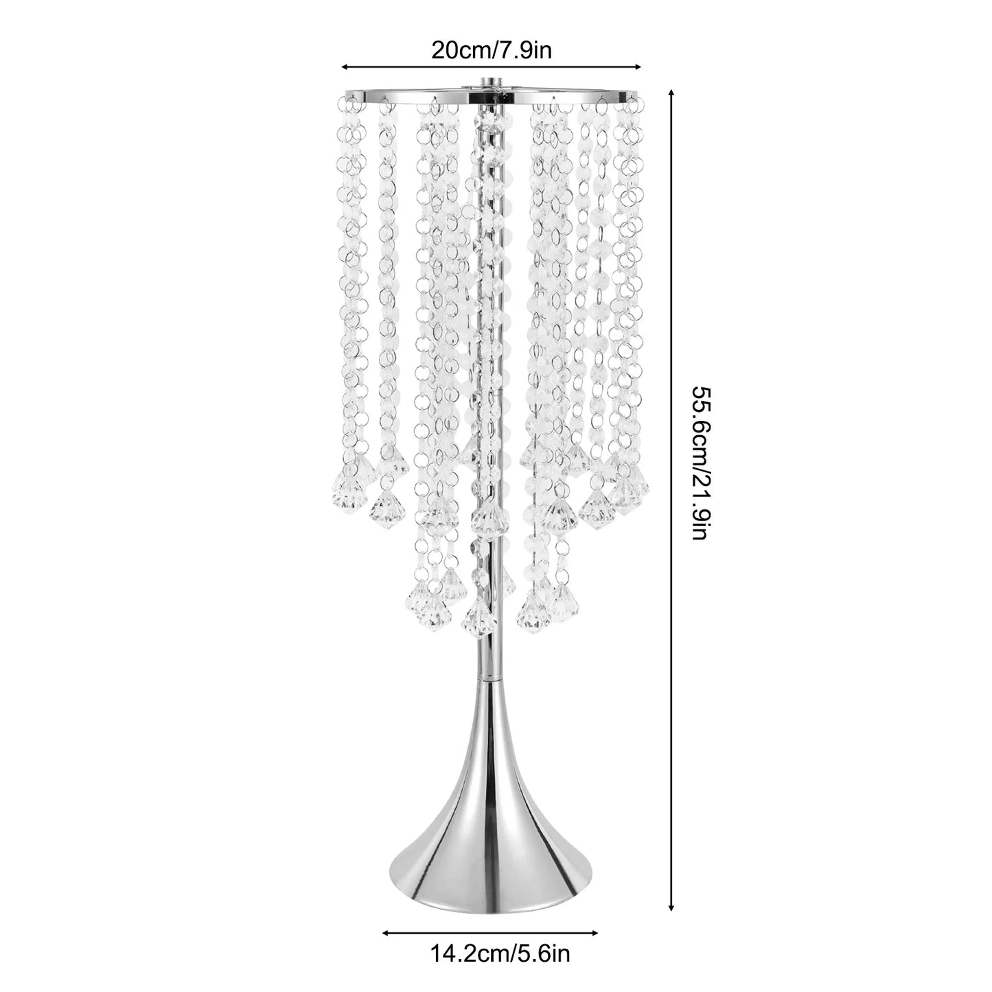 10Pcs Flower Stand Wedding Centerpieces Luxurious Acrylic Crystal Flower Arrangement Vase for Wedding Party Dinner Event Hotel
