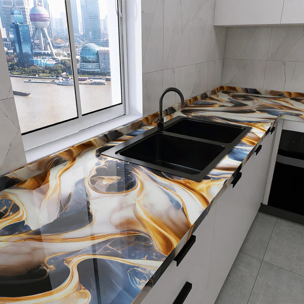 Suitable for kitchen self-adhesive wallpaper pvc self-adhesive wallpaper home decoration waterproof and oil-proof sticker