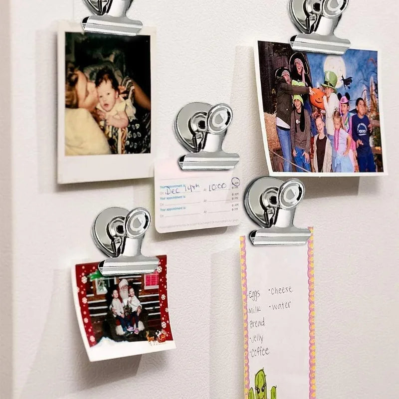 Magnet Clips Heavy Duty Sticky Pads Strong Refrigerator Magnetic Clips for Whiteboard Photo Office Locker Displays Magnets Clip