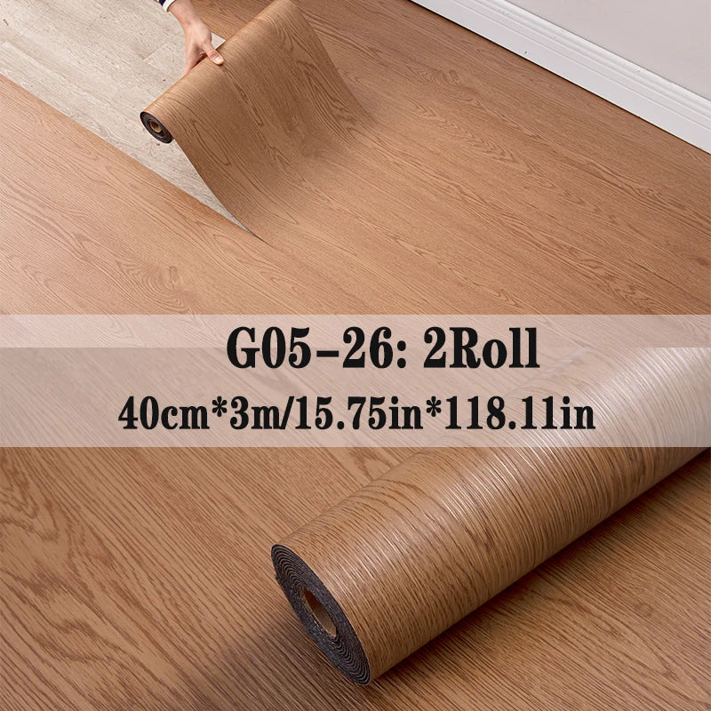 NINETAI Peel And Stick Vinyl Floor Tiles With Wood Grain