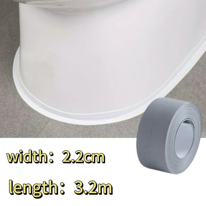 Bathroom Shower Sink Bath Sealing Tapes PVC Adhesive Sealing Strips Waterproof Wall Stickers for Bathroom Kitchen Sealant Tape