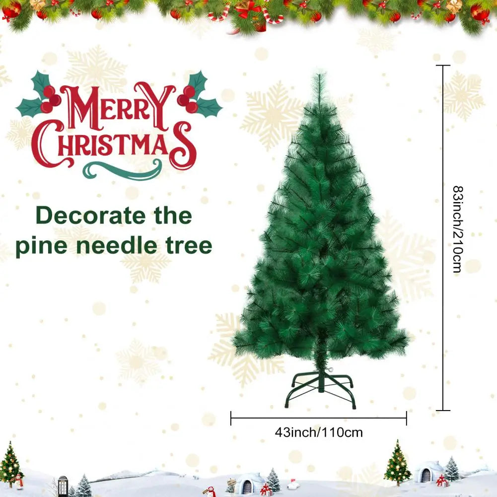4/5/6/7/8FT Artificial Christmas Tree, Imitation Pine Needle Christmas Tree, Simulated Pine Needle Xmas Tree, Winter Party Decor