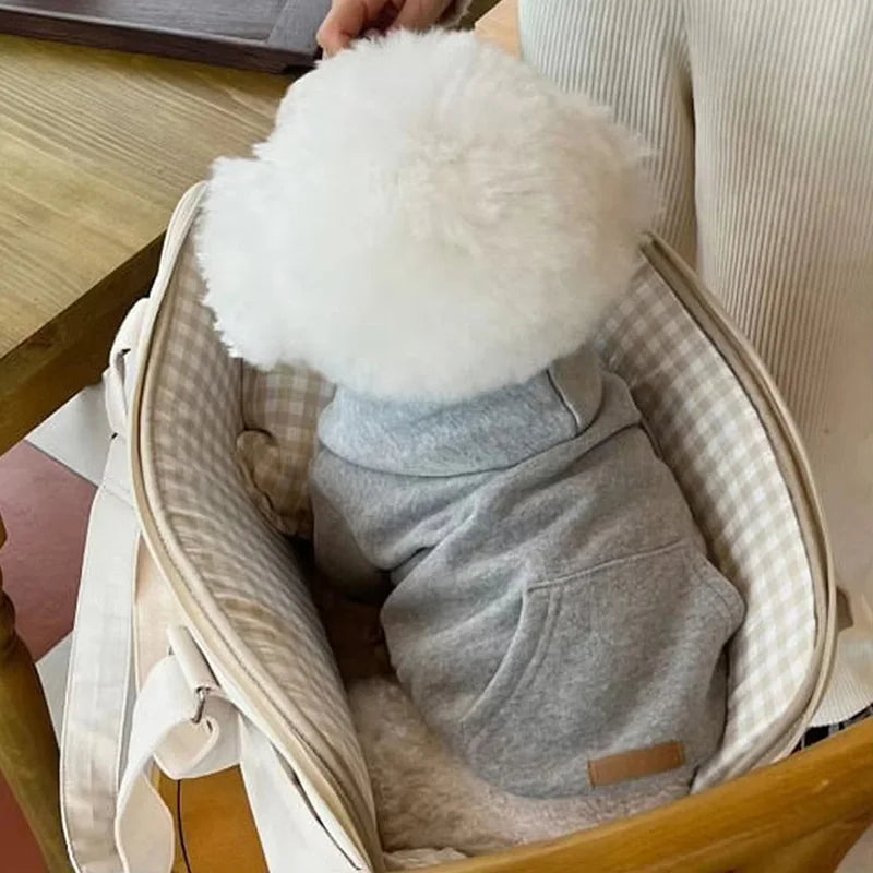 Soft Fleece Dog Hoodie for Pets Cozy Winter Clothes