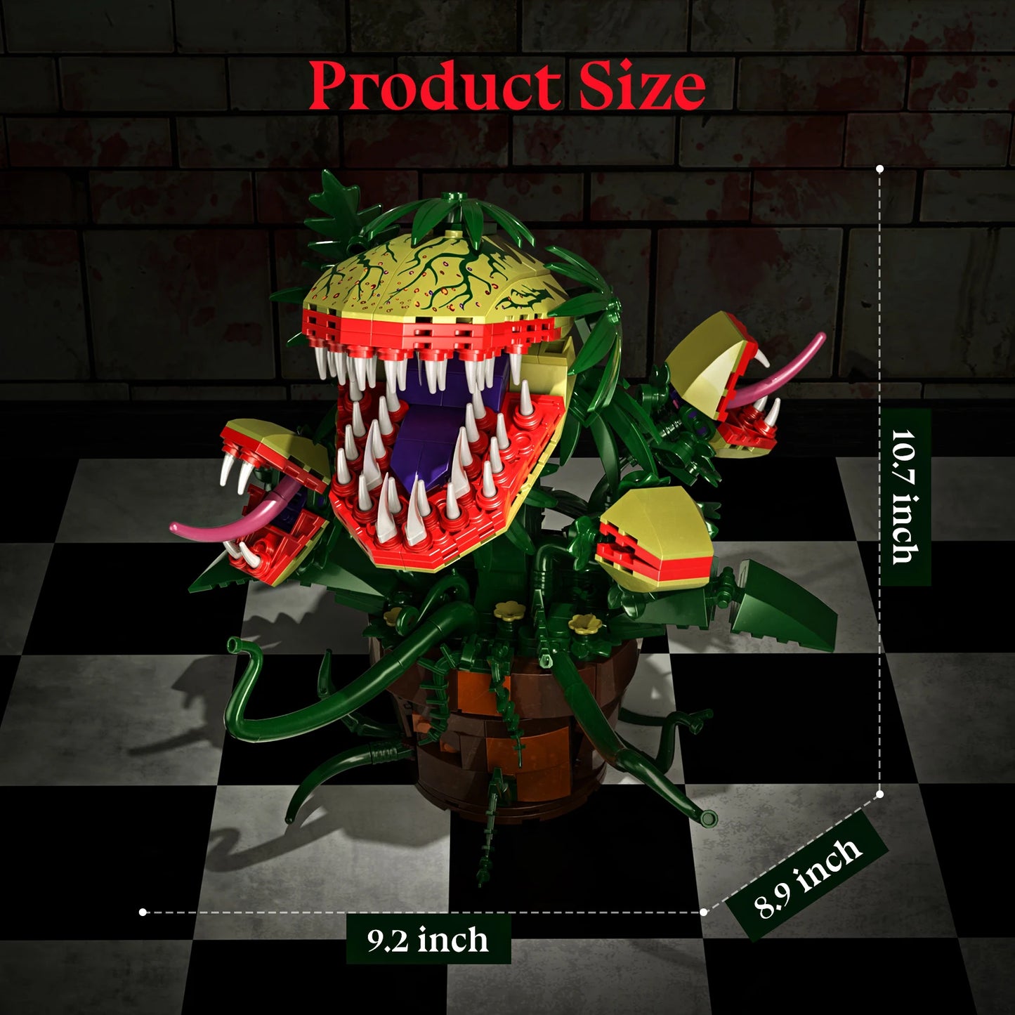 Piranha Plant Audrey II 2 Building Blocks Set Home Decor Horrors Flower Shop Decoration Gift Gifts for Fans