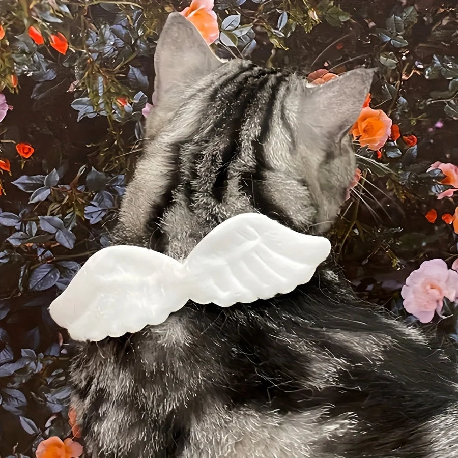 1pc Pet Costume,Featuring Wings And Accessories,Dog Collar with a Bow Tie,Pet Clothing Suitable for Holiday Dressing Pet collar