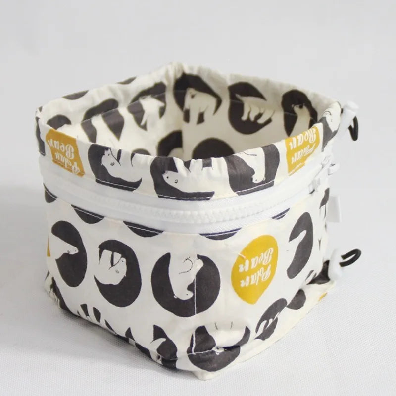 Cartoon Print Pet Cooling Neck Wrap Reusable Gel Core Breathable Cotton Zippered Detachable Summer Outdoor Heatstroke Prevention Small Dog Owners pet collars