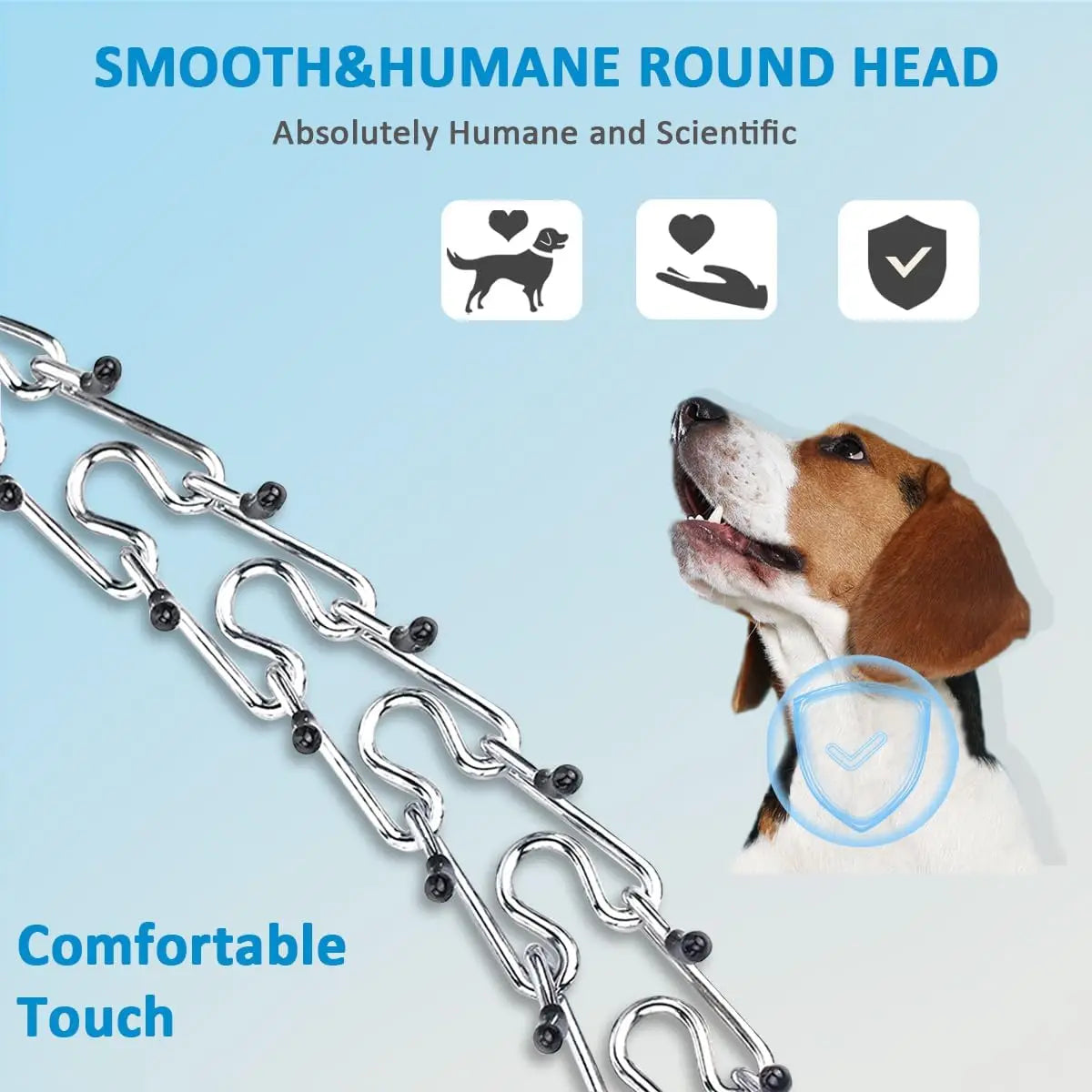 Prong Collar for Dogs, Dog Training Collar, Adjustable Size Dog Pinch No Pull Collar with Quick Release Buckle for Small Medium