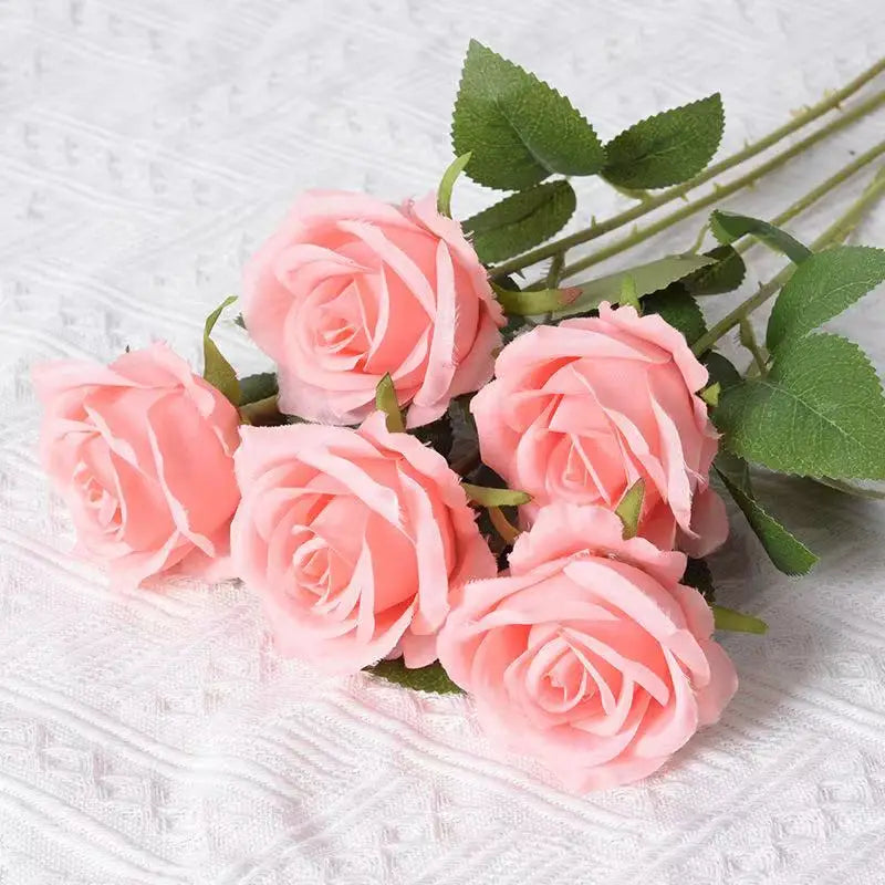 NONECN Artificial Roses Flower Branches For Wedding And Home Decor