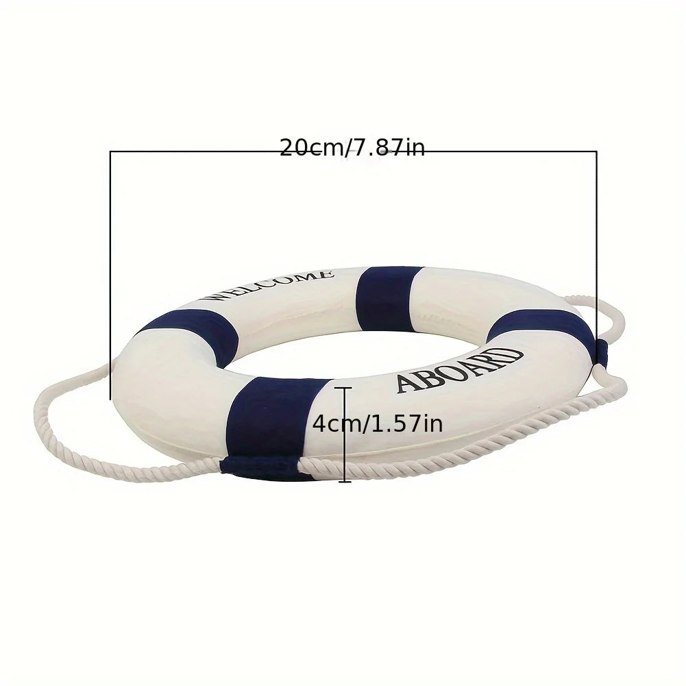Hanging Round Decorative Lifebuoy For Wall Decoration Home Living Room Party Marine Beach Wedding Wall Hanging Lifebuoy Decors