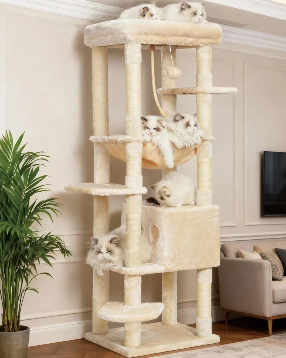NONECN Cat Tree Heavy Duty Indoor Tower