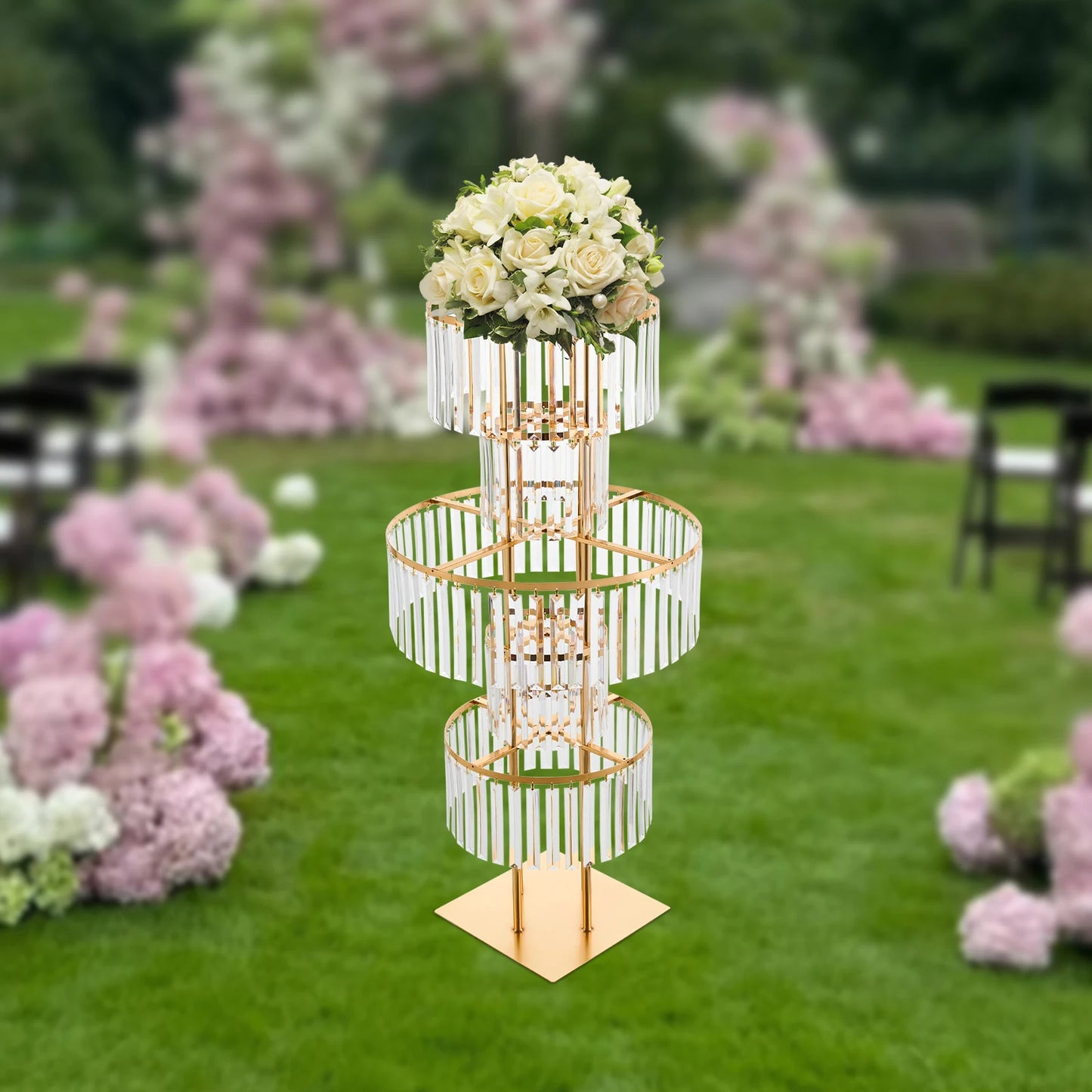 5-Tier Wedding Centerpiece Stand Acrylic Flower Display