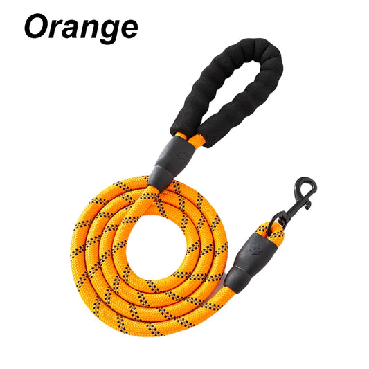 Pet Foam Handle Reflective Leash Nylon Traction Rope Non-Slip Pet Adjustable Leash for Large, Medium, and Small Dogs Outdoor Pet Supplies dog collar cat collar decorative dog collar harness