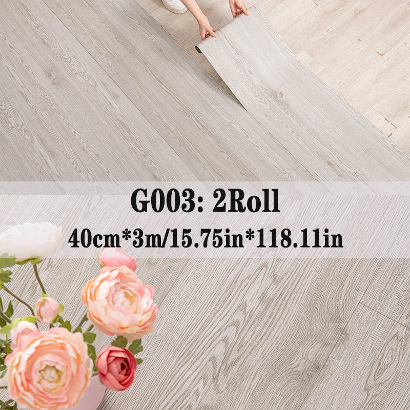 NINETAI Peel And Stick Vinyl Floor Tiles With Wood Grain