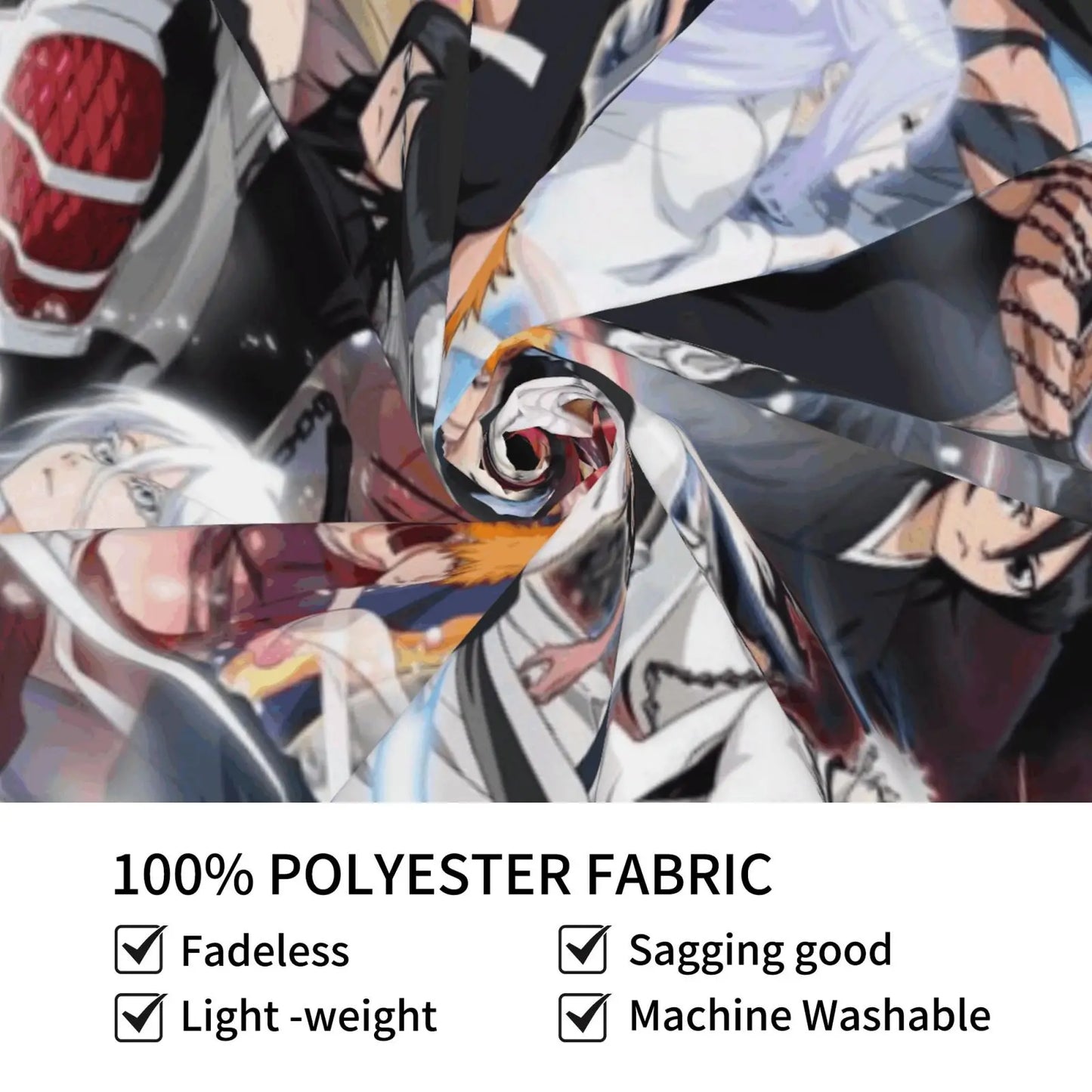 B-BLEACH Anime Tapestry, Home Decor, Hot-Blood Cartoon Character Wall Art Tapestries Backgrounds  For Living Room