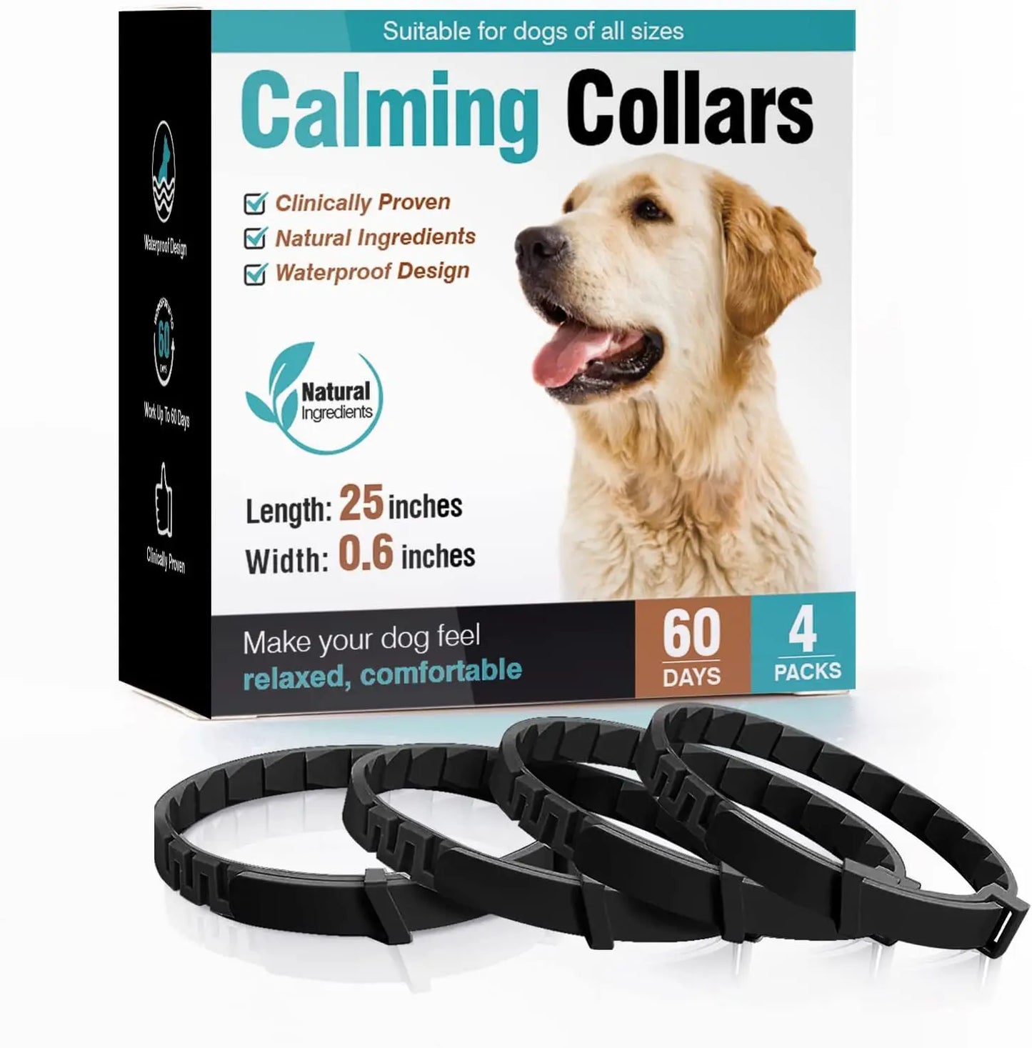 Calming Pheromone Collar Adjustable Anti Anxiety Puppy Kitten Dog Cat Safe Soft Fabric Daily Use
