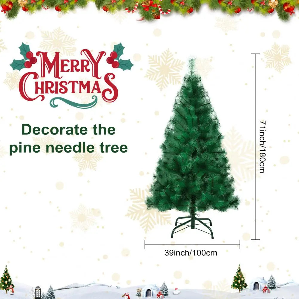 4/5/6/7/8FT Artificial Christmas Tree, Imitation Pine Needle Christmas Tree, Simulated Pine Needle Xmas Tree, Winter Party Decor