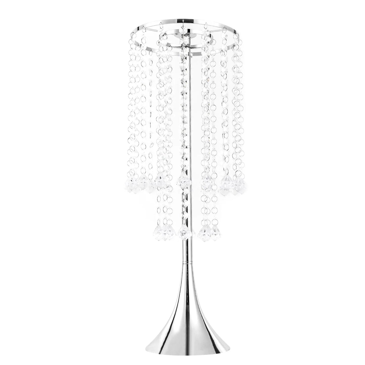 10Pcs Flower Stand Wedding Centerpieces Luxurious Acrylic Crystal Flower Arrangement Vase for Wedding Party Dinner Event Hotel
